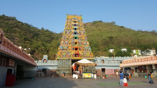 Kanaka Durga Temple on Indrakeeladri hill in Vijayawada