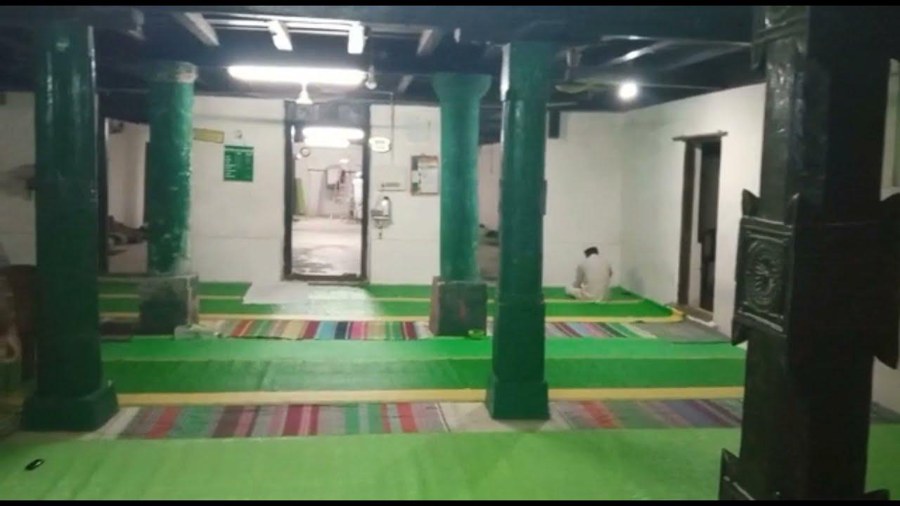 Prayer hall inside Andrott Juma Mosque, Lakshadweep
