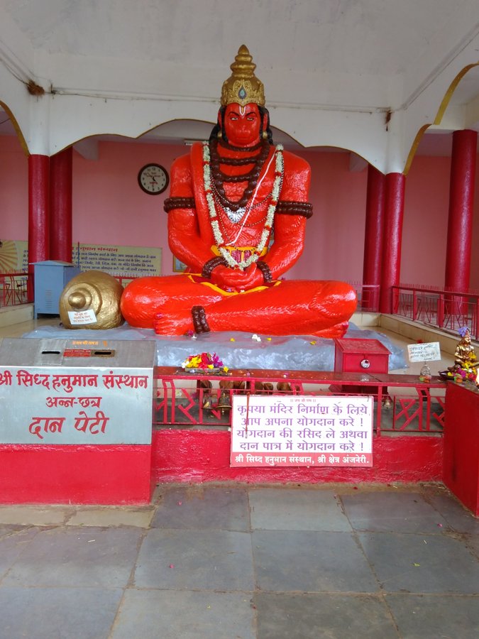 Hanuman shrine at Anjaneri, Nashik