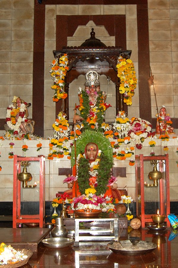 Shrine inside Shri Datta Mandir, Mangaon